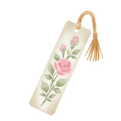 Hand Drawn Roses bookmark Clipart for Cottagecore Journaling, Scrapbooking, Wedding Cards, Invitations, Planners, and Crafting Projects