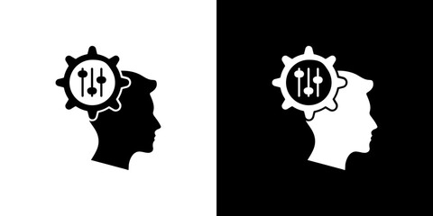 Adaptation icon Vector in flat style. Collection silhouettes