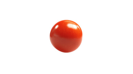Red cherry tomato on a white isolate background, perfect for healthy food concepts and culinary presentations.