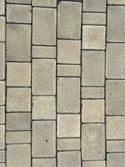 Top View of Rectangular Stone Pavement for Outdoor Design and Flooring