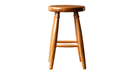 A sleek wooden stool with a minimalist design, perfect for modern interiors. Ideal for homes, cafes, and bars.