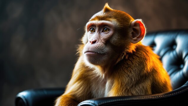 Monkey on standby for someone.