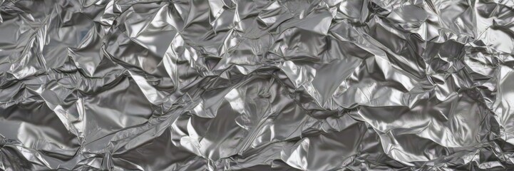 Crumpled silver foil, metallic texture, shiny backdrop,  element,  backdrop, silver foil