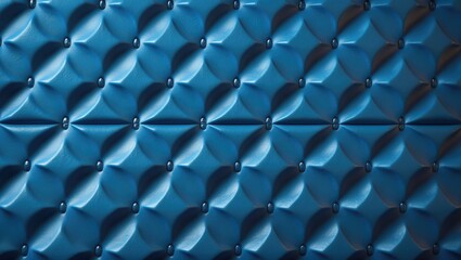 Obraz premium Pattern for interior covering featuring blue leather background and texture