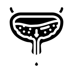 incontinence urology glyph icon vector illustration