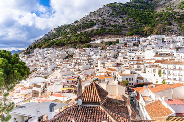 Aerial View of Residential Houses in Mijas, Malaga - Spain