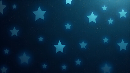 Retro-style geometric background with blue and black star patterns, tiled texture, vector design