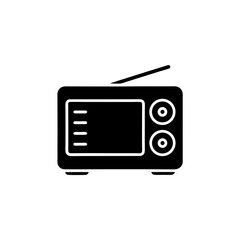 Obraz premium creative details Touchscreen radio icon vector illustration 