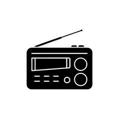 creative details Touchscreen radio icon vector illustration 