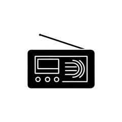 creative details Touchscreen radio icon vector illustration 