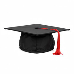 Graduation cap isolated on a white background