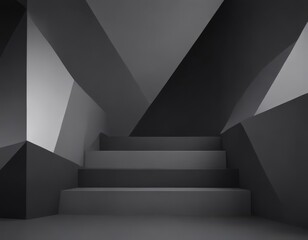 Subtle black to grey gradient, minimalist geometric shapes ,  background texture,  shapes
