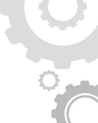 Minimalist cogwheels background
