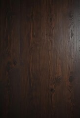 Dark stained wood, knotty, refined natural feel,  timber,  deep