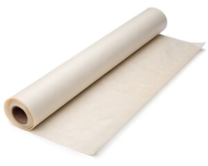 Fototapeta premium Parchment Baking Paper Roll Front View on White Background, 8K Kitchen Stock Photo