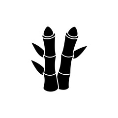 creative details bamboo icon vector illustration 