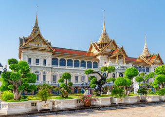Awesome view of the Grand Palace in Bangkok, Thailand