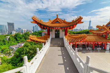 Fototapeta premium Awesome view of the Thean Hou Temple, Kuala Lumpur, Malaysia