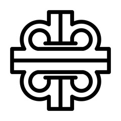 interchange highway road line icon vector illustration