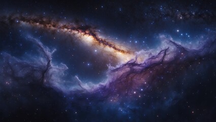 Fototapeta premium The galaxy, space stars, and cosmic dust