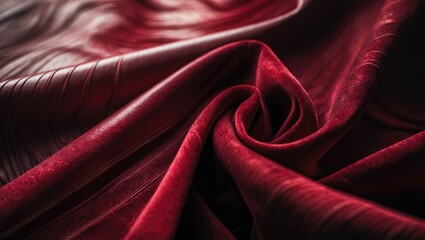 Burgundy, maroon, and dark red leather texture featuring design lines pattern or abstract background.