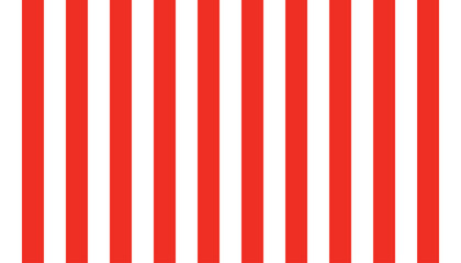 Obraz premium Abstract vertical red and white stripe pattern. Vertical red and white lines background. Vector illustration.