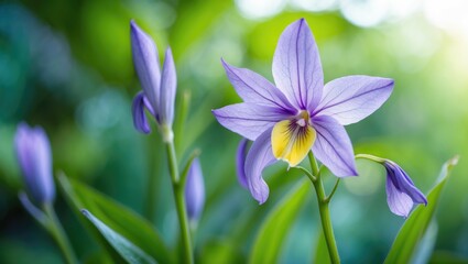 Lovely bean flower captured up close in the garden