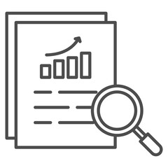 Data Outline Icon Element For Design