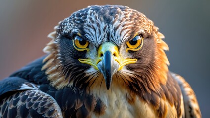 Detailed Shot of a Hawk Bird of Prey