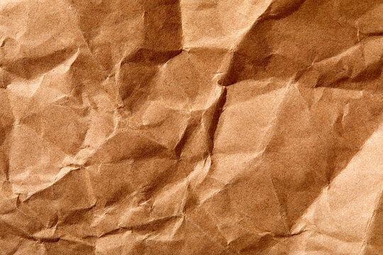 Brown wrinkled paper background