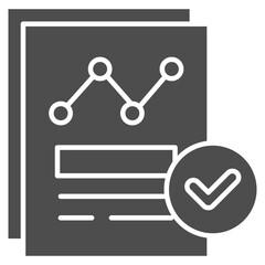 Reporting Glyph Icon Element For Design
