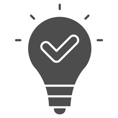 Fototapeta premium Solution Glyph Icon Element For Design