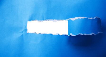 torn paper with a transparent empty space