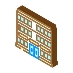 department store shop isometric icon vector illustration