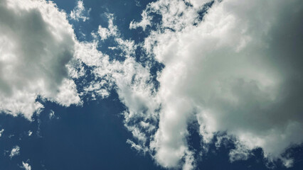 blue sky with clouds