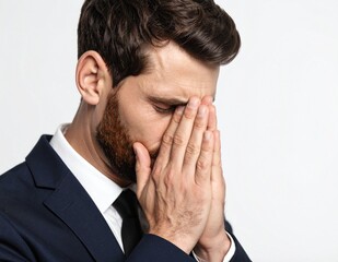 Businessman in Emotional Distress