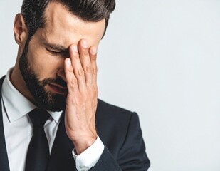 Businessman in Emotional Distress