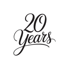 20 years hand lettering typography