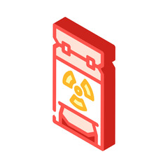 radiation hazardous container radioactive pollution isometric icon vector illustration