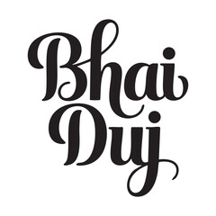 bhai duj hand lettering typography