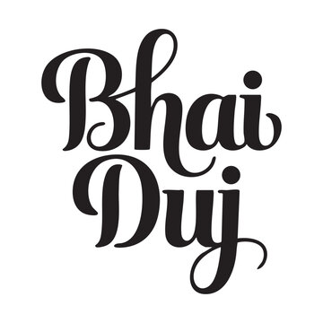 bhai duj hand lettering typography