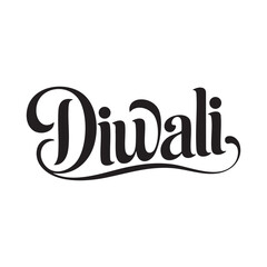 diwali hand lettering typography