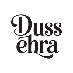 dussehra hand lettering typography