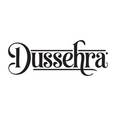 dussehra hand lettering typography