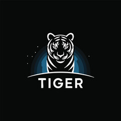 vector illustration of a tiger logo