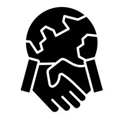Handshake  Icon Element For Design	