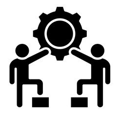 Two People  Icon Element For Design	