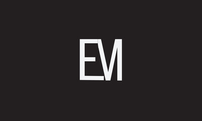 EM, ME, E , M , Abstract Letters Logo Monogram	