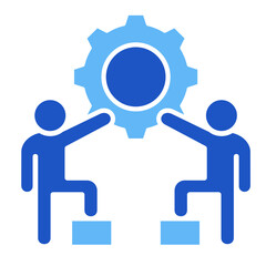 Two People  Icon Element For Design	