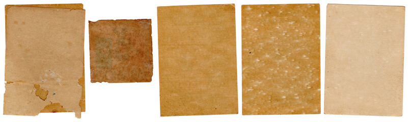 Old textured card paper without background 
grunge style